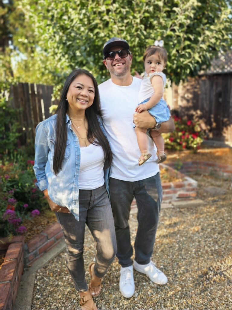 Diem Martin with her husband, Jake, and daughter, Haven
